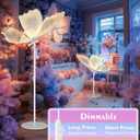 TACAHE Butterfly Floor Lamp - 3 Color Temp & Dimmable - Inline Cord Switch - Wedding Decoration - Atmosphere Lighting for Banquet, Birthdays, Party - (27" Wings / 70" Height) - 20W - 1 Pack