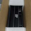 Bamboo Mail Organizer Countertop Desktop with Drawer - Desk Organizer with File Organizer for Office Supplies All-in-One Desk File Organization with Pencil Holder for Paper Letter Envelope Bill (1 Black)