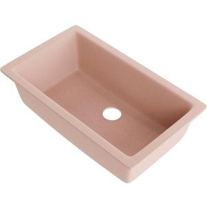Novatto Single Bowl Granite Composite Undermount Kitchen Sink in Wheat