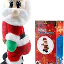 Gfilay Dancing Santa Claus, 14" Santa Doll Animated Christmas Toys Singing Spanish Song Xmas Santa Toys for Kids
