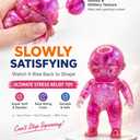 3PCS Baby Squishy Glitter Slow Rising, Squishy Babies Sensory Fidget for Stress Relief, Soft Cute Squeeze, Desk Decor & Gift