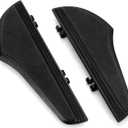 For Harley Davidson Floorboards Touring Street Road Glide Passenger Defiance Floorboards Motorcycle Footboards (All Black, Rider)