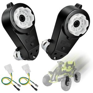 2 Pcs 24V Powered Wheels Motor Upgrade Gearbox for Ride On Toys 24v RS555 40000RPM High Speed Drive Engine Motor Upgrade Gearbox Replacement Parts