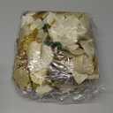 WILLBOND 36 Pieces Christmas Poinsettia Glitter Faux Flowers Christmas Artificial Flowers Tree Ornaments Topper Xmas Decorations(Gold)