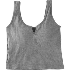 Womens Moisture Wicking Bra Hot Bralette Plus Size Running Bra Full Coverage Bra Padded Bra Cotton Everyday Underwear (Grey)