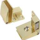 2 Pieces Hinges for Glass Cabinet Doors Replacement Glass Door Hinges Frameless Suitable for 3-5 mm / 0.1-0.19 inches Bookshelves, Display cabinets