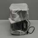 Amazon Basics 12 Cup Drip Coffee Maker with Glass Carafe (1.9 Qt), Auto Shut-off, Auto Pause, Removable Filter Basket, Black & Silver