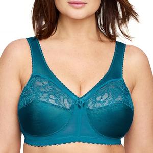 Full Figure Plus Size MagicLift Original Support Bra Wirefree #1000 Dark Teal, Size 44DD