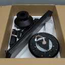 TCL Ceiling Fans with Lights, 52 Inch Low Profile Ceiling Fan with Light and Remote Control, Flush Mount, DC Reversible Motor, Noiseless, 6 Speeds Ceiling Fan for Bedroom (Black)