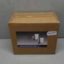 Kalium Wall Sconces Set of Two Modern Vanity Lights with Double Clear Glass Shade Brushed Nickel Indoor Farmhouse Wall Light for Bathroom Living Room Bedroom Mirror Hallway Bulb E26 Base (2PCS) (Silver)