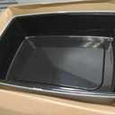 IRIS USA Cat Litter Box XX-Large Open Top with High Sided Walls Tall Scatter Shield Scoop Included Easy Clean Plastic Pan for Big Cats Kittens Multi-Cat Households 30"L x 20"W x 14"H Black