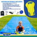BACKYARD BLAST Giant Slip and Slide for Adults and Kids - Heavy Duty Large Slip n Slide Water Slide for Kids Backyard Outdoor Water Play Includes Inflatable Riders, 50 Ft