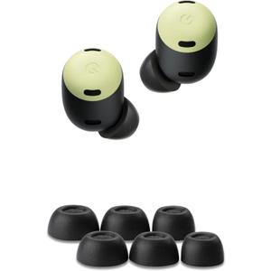 Comply Memory Foam Replacement Earbud Tips Designed for Google Pixel Buds Pro (1st Gen) | Ultimate Comfort, Secure Fit, Superior Noise Isolation | Black (S/M/L) (3 Pairs)