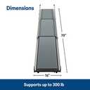 PetSafe Happy Ride Compact Telescoping Dog Ramp, Portable Pet Ramp for Cars, Trucks & SUVs with Adjustable Sizing
