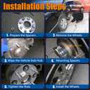 GAsupply 4x110 Wheel Spacers 2 inch, ATV Wheel Spacers Adapters 74mm Hub Bore with 101.25 Studs, Compatible with Honda, Suzuki, Bombardier, 2 Pack (silver)