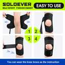 2 x Ultra Breathable Knee Brace with Side Stabilizers for Women & Men, Adjustable Knee Support for Knee Pain Relief, Meniscus Tear, Arthritis, Tendonitis, ACL, MCL and Injuries Recovery, Anti-Slip Fit for Sports & Workout (Black, X-Large)