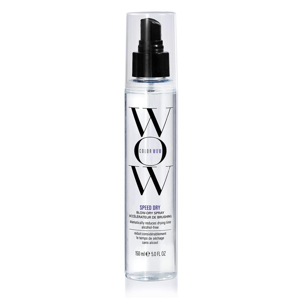 COLOR WOW Speed Dry Blow Dry Spray  Cut Blow Dry Time by 30% | Heat Protectant, Prevent Breakage | Cruelty-Free & Gluten-Free