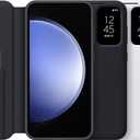 Samsung Galaxy S23 FE S-View Wallet Phone Case, Protective Cover with Card Holder Slot, Finger Tap Display Window, US Version, EF-ZS711CMEGUS, Mint