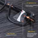 Reading Glasses For Men Women, Blocking Eyeglasses Computer Eye Glasses, TR90 Quality Lightweight (2 Black/Multifocus Photochromic Gray)