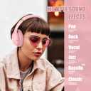 BERIBES Bluetooth Headphones Over Ear, 65H Playtime and 6 EQ Music Modes Wireless Headphones with Microphone, HiFi Stereo Foldable Lightweight Headsets, Deep Bass for Home Office Cellphone PC Ect. Pink