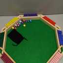 Deluxe 2-8 Player Original Shut The Box Game, Math Dice Board Game for Family Night Classroom Travel, Wooden Classic Table for Group Kid Adult Senior Travel Party Bar Easy Quick and Fun