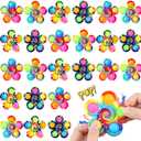 Gigilli 24 Pack Party Favors Fidget Spinners for Kids 4-8-12, Halloween Goodie Bags Stuffers for Kids 3-5, ADHD Pop Mini Fidget Toys Bulk Treasure Box Toys for Classroom Prizes, Adult Anxiety Toys