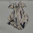 Women's Spaghetti Strap Tie Dye Cami Dress Scoop Neck Split Thigh Midi Dresses Knot Front Sun Dresses (Medium, Blue)