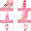 Unicorn Automatic Bubble Wand Solution for Toddler Kid Princess Toy Age 1 2 3 4 5 6 7 8 1yr Year Old Little Girl Gift Machine Outdoor Juegos Juguetes Burbujas Nias Christmas Pink