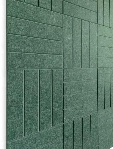 DECORITA Felt Bulletin Board Tiles | Modern Cork Board Alternative | Large Cork Boards for Walls | Aesthetic Felt Wall Panels for Office & Home Decor | Pin board & Photo Board (12-Pack) | Tree