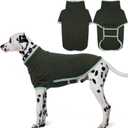 Dog Warm Sweater,Turtleneck Pet Fleece Sweaters,Stretchy Comfortable Sweater for Puppy,Doggy Sweatshirt with Sleeves Soft Pullover Sweatshirt 3XL ArmyGreen