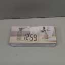 Peakeep Projection Alarm Clock for Bedroom Ceiling 180 Rotatable, Loud for Heavy Sleepers, Colorful Nightlight, 5 Brightness Dimmable Large Number Bedside Electric LED Digital Clock with USB Port (Blue Digits; Blue Projection)