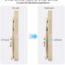 LAMEEKU Compatible with iPhone 16 Wallet Case with Card Holder, 360Rotation Ring Kickstand, RFID Blocking Leather Protective Case for iPhone 16 6.1'' Black