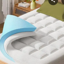 Dual Layer Memory Foam Mattress Topper - AprLeaf 3 Inch Pillow Top Mattress Topper, 2 Inch Cooling Gel Memory Foam and 1 Inch Pillow-Top Cover for Medium Support Relief Back Pain (Queen, Grey)