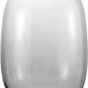 Black Glass Vase, 10 Inches Large Glass Vase for Flowers, Tall Modern Vases, Tall Floor Vases for Living Room, Bedroom, Mantle, Shelf, Wedding, Office, Entryway (Gray)