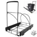 Pull Out Trash Can Under Cabinet Under Sink - Adjustable Trash Can Slider for Kitchen Cabinet (Excluding Garbage Cans), The Cabinet Size Required  16''Dx 13''Wx 17''H, Cabinet Trash Can Pull Out Kit