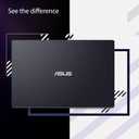 ASUS 15.6 Vivobook Go Slim Laptop, Thin & Portable for Student Study, Intel Dual Core N4500, 4GB RAM, 128GB SSD, Windows 11, Star Black, L510KA-ES04
