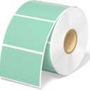 MUNBYN Green 2.25x1.25in Thermal Labels, 1000/Roll - Direct Thermal Paper, Self-Adhesive, Multi-Purpose, Strong Compatibility, BPA & BPS Free