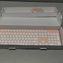 LeadsaiL Pink Wireless Keyboard and Mouse Combo, Full-Sized Ergonomic Computer Keyboard, 2.4GHz Cordless Keyboard Silent Mouse Set with 2-in-1 USB Receiver, 12 FN Shortcuts for Windows Laptop, PC/Mac