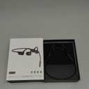 LOBKIN Open Ear Headphones with Mic, Bluetooth Headset with Noise Cancelling Microphone and Multipoint Connect, Wireless Bluetooth 5.4 Headset for Work Call Meeting Driving(Black)