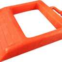 ROBLOCK Pallet Jack Chock Heavy Duty Wheel Chock, Pallet Jack Stopper for Truck 14.2" Length x 11.2" Width x 2" Height (1 Pack, Orange)