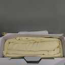 TEXAS LINEN CO. 100% Organic Cotton Sheets Full Size - 4 PC Organic Cotton Percale Sheets Full Set (Ivory), Soft, Cooling & Breathable Bedsheets, 16" Deep Pocket Hotel Bedding - GOTS Certified