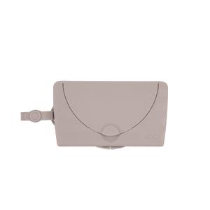 Ubbi On-the-Go Baby Wipes Dispenser, Portable Wipes Container for Travel, Diaper Bag Accessory Must Have for Newborns, Reusable Wipes Holder, Taupe