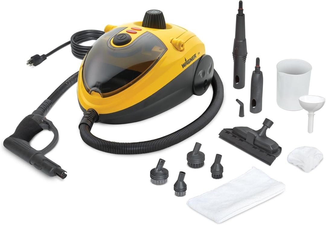Wagner Spraytech 2494398 905e AutoRight Multi-Purpose Steam Cleaner, 12 Accessories Included, Power Steamer for cleaning