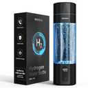 MOVOCA Upgrade Hydrogen Water Bottle, 3Min 2200PPB Rapid Hydrogen Water Generator -SPE PEM Tech, 14OZ Portable Hydro Water Machine, Health Care Gifts for Husband, Wife, Family, Friends, Travel