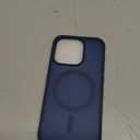 SUPFINE Magnetic for iPhone 15 Pro Case (Compatible with MagSafe) (Military Grade Drop Protection) Slim Translucent Matte Shockproof with Anti-Fingerprint Phone Case,Deep Blue