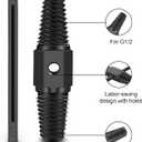 2 x Screw Extractor-Damaged Water Pipe Removal Tool With 1/2 Inch and 3/4 Inch Valve Faucet,Easy Out Stripped Screw Damaged Bolt Extractor Removal Tool for Damaged Screw