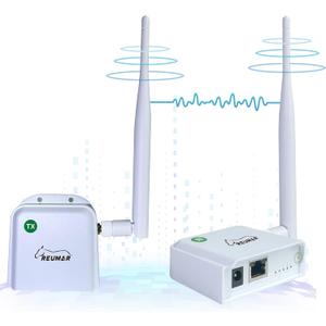 WiFi HaLow, Wireless Bridge 802.11ah, Wi-Fi Halo Point-to-Point Long Range Wireless Access with 2 DBi High-Gain Antenna, Ethernet Air Bridge Repeater Supports 2600 feet Outdoor Transmission Distance