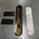 VANZARLA Black Modern Wall Sconces for Living Room, Marble Sconce Wall Light Fixtures for Bedroom, Alabaster Sconce Lighting for Entryway Bathroom, 1 Pack