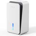 Dehumidifier for Home, Quiet Portable Dehumidifier with Auto Shut Off, 7-Color LED Light for Basement, Bedroom, Bathroom,Snowy
