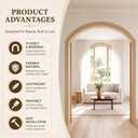 Pushglossy 3.25" x 12ft Flexible Molding, Paintable Trim, Wide Cove Crown, 11/16" Thick X 3.25" Wide X 12 ft Long